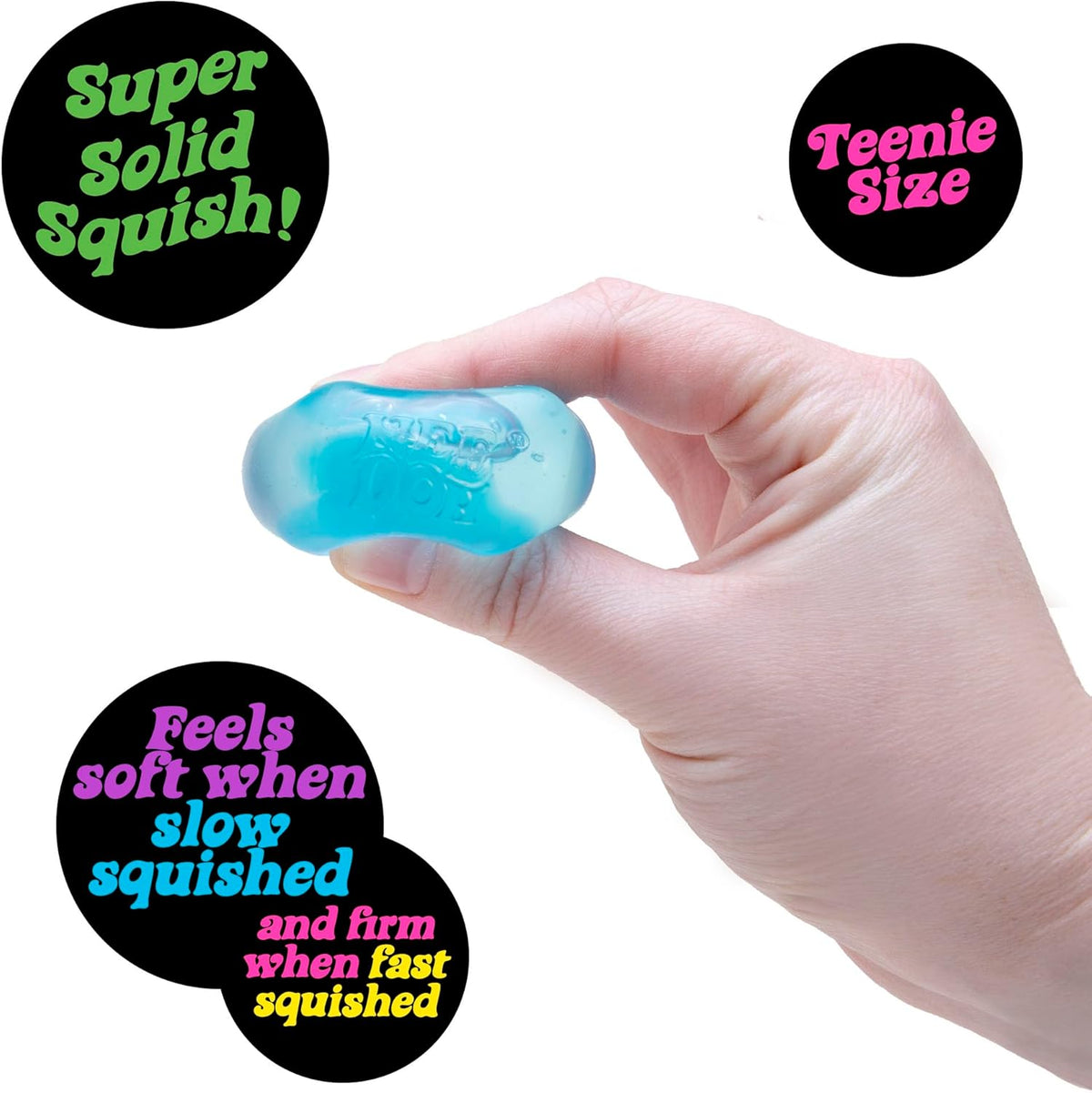 Schylling NeeDoh Nice Ice Baby 4 Pack – Sensory Squeeze Toy – 1.5 Cube – Colors May Vary